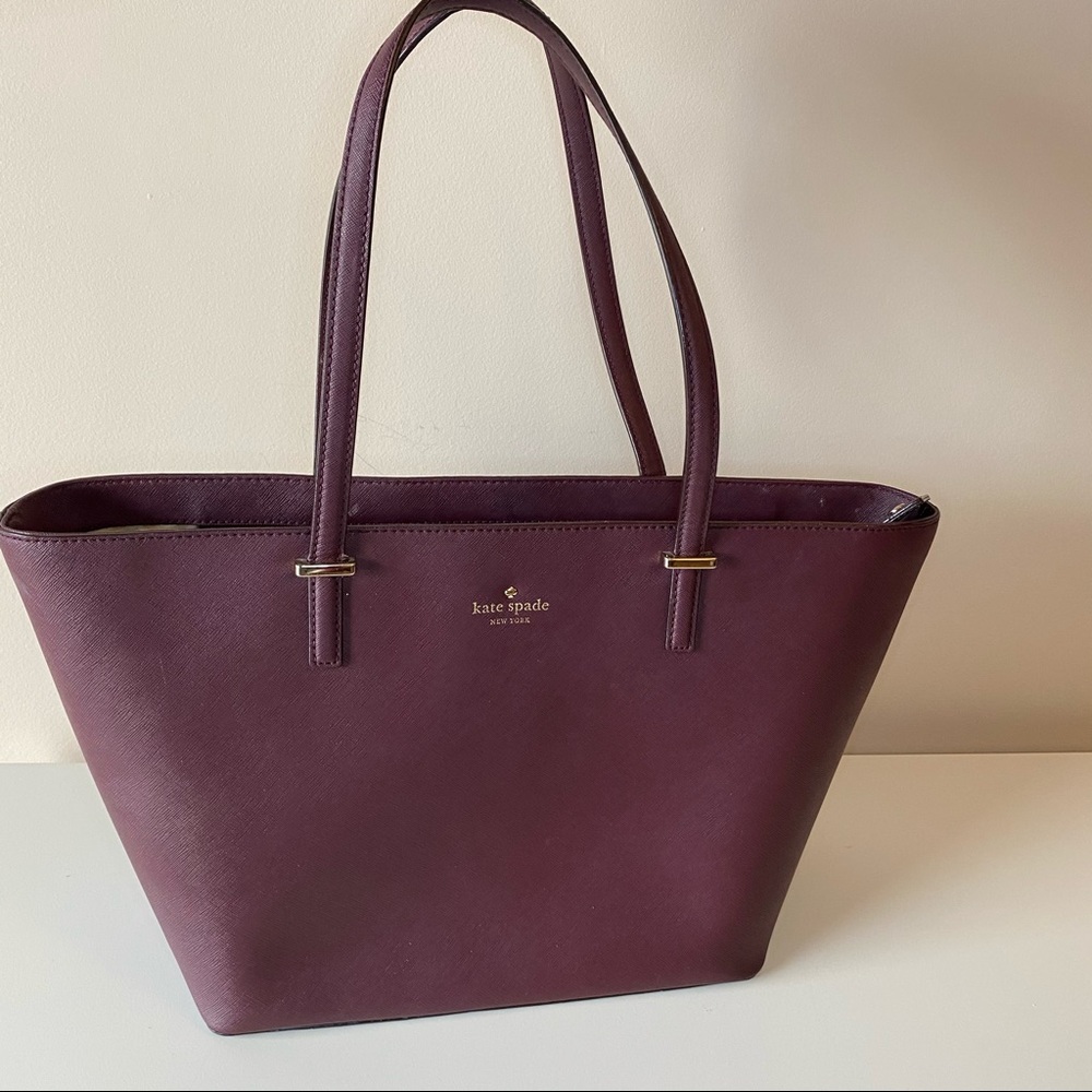 Plum Kate Spade Tote Bag